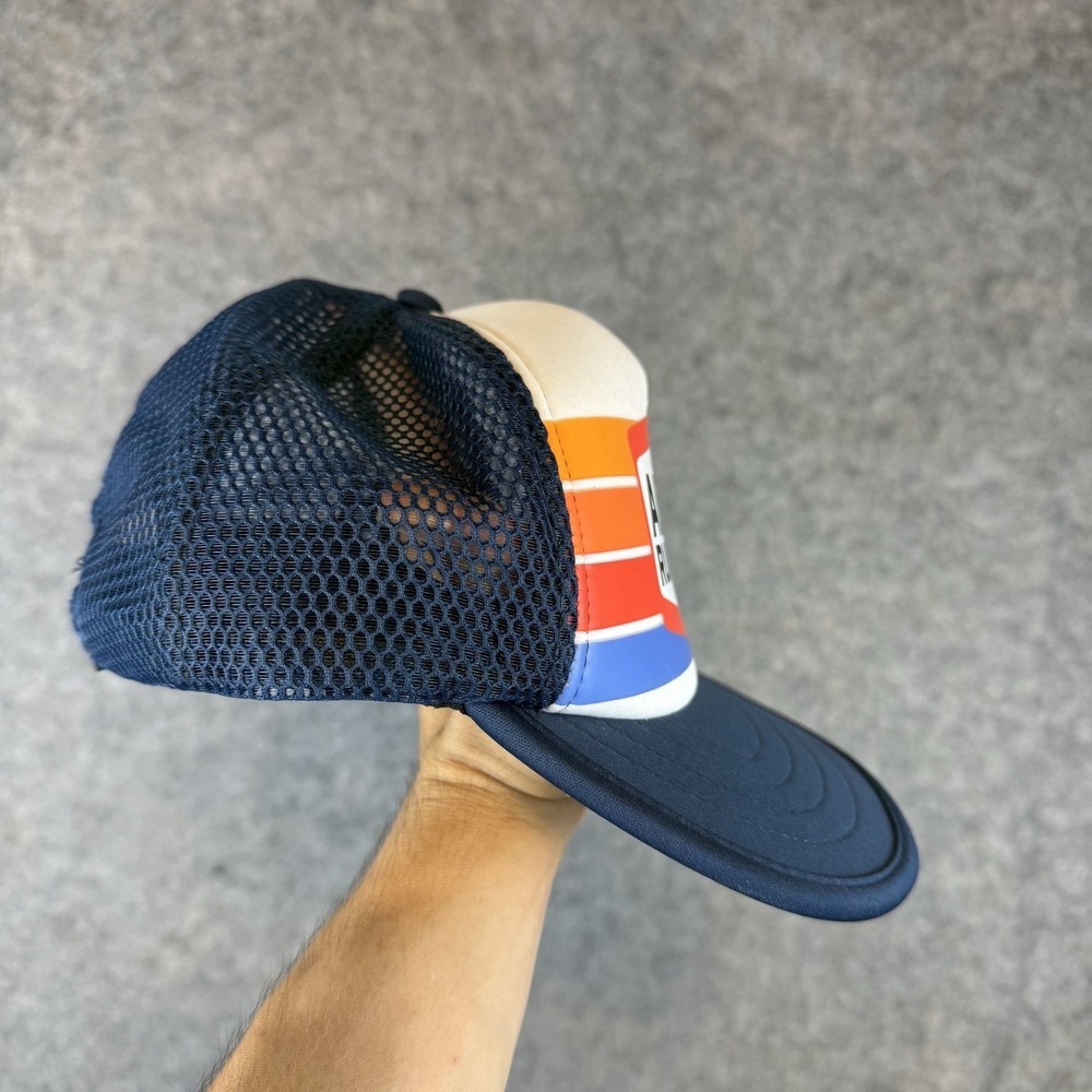 All Day Running Co Legacy Hat Trucker Retro Cap Blue Adjustable Outdoor - Picture 3 of 6